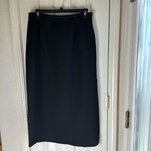 NWOT EMMA JAMES~BY LIZ CLAIBORNE LONG BLACK SKIRT SZ 16